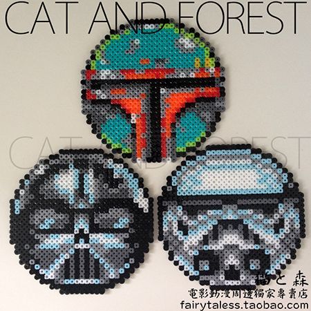 Star Wars Coasters, Perler Coasters, Hama Beads Coasters, Star Wars Cross Stitch, Star Wars Crafts, Nerd Crafts, Star Wars Diy, Art Perle, Hama Beads Design