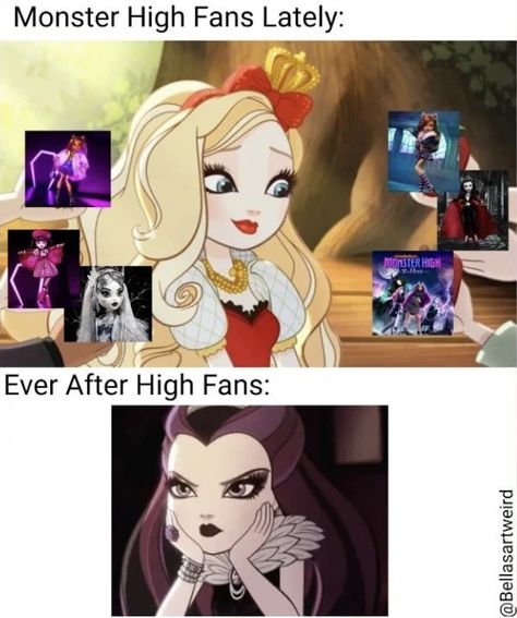 Ever After High Memes, Arte Monster High, Whatsapp Wallpaper, Monster High Characters, Monster High Art, Ever After High, High Art, Low Key, Cartoon Shows