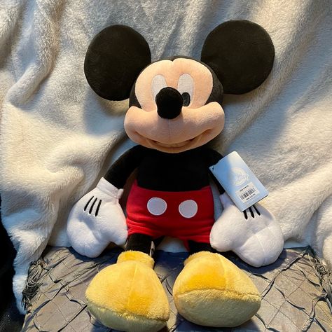 Brand New, Never Been Used Comes From A Clean, Smoke-Free Pet Free Home. Retails For $29 At The Disney Store. Official Mickey Mouse Medium Soft Plush Toy, Medium 17 3/4 Inches, Iconic Cuddly Character With Classic Embroidered Features, Suitable For All Ages Mickey Mouse Plush, Mouse Plush, Iphone Lockscreen Wallpaper, Iphone Lockscreen, Lockscreen Wallpaper, Disney Toys, Disney Store, Soft Plush, Plush Toy