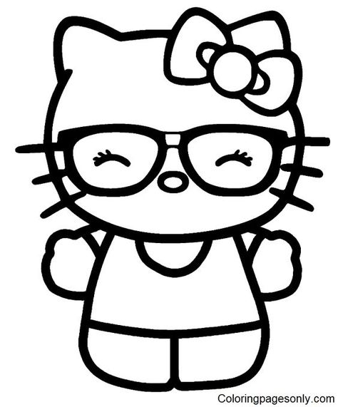 575 Free Printable Hello Kitty Coloring Pages Black And White Coloring Pages, Hello Kitty Coloring Pages, Kitty Coloring Pages, Kitty Tattoos, Super Coloring Pages, 헬로키티 배경화면, Hello Kitty Colouring Pages, Shingle Colors, Kitty Coloring