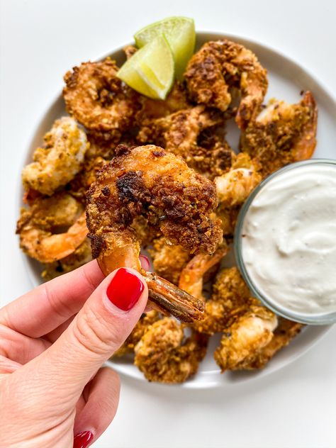 Shrimp Sweet Potato, Crusted Shrimp, Lime Dip, Sweet Potato Crackers, Salted Shrimp, Greek Yogurt Dips, Gluten Free Sweet Potato, Gluten Free Egg Free, Best Appetizer