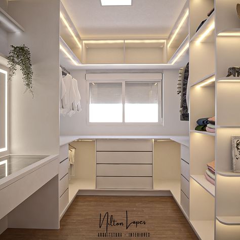 Closet Branco trazendo sofisticação com os leds cores neutras 4000k e modernidade com praticidade ! O que achou deste projeto ? Peça o seu projeto pelo nosso whatsapp: (16) 99725-7510 #closet #quartoplanejado #quarto #projeto3d #projetodequarto #closetbranco #lopeslarinteriores #designerdeinteriores #arquiteturaeurbanismo #lopeslar #projeto3dinteriores #archviz Led, Closet, On Instagram