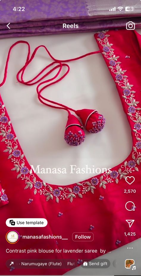 Maggamwork Blouses Latest Simple, Maggam Blouses Simple, Simple Neckline Maggam Works, Magam Work Simple Designs, Thread Work Bangles Design, Latest Blouse Work Designs, Simple Maggam Works, Maggam Work Blouse Designs Latest Simple, Simple Maggam Work Blouses Latest