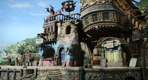 The Pirates! In an Adventure with Scientists! Pirate Castle, Parc Attraction, Pirate House, Park Design, Parc D'attraction, Scene Image, The Pirates, Island Ideas, Parking Design