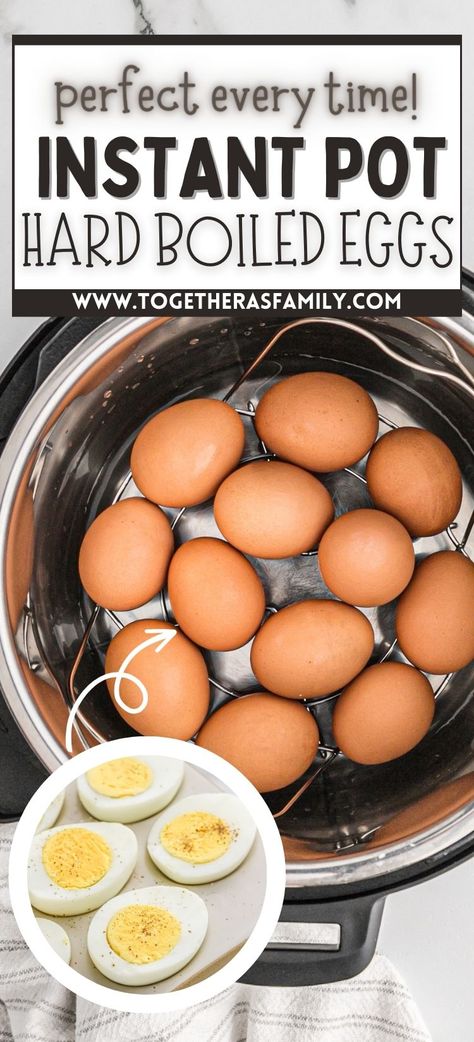 This method for Instant Pot Hard Boiled Eggs is the best way to get perfectly cooked hared-boiled eggs in a matter of minutes! You will love how easy the egg shell comes off. I share lots of tips so that you can make perfect hared boiled eggs in your instant pot at home. Gimmesomeoven Recipes, Easy Hard Boiled Eggs, Pickled Eggs Recipe, Instant Pot Hard Boiled Eggs, Breakfast Vegetarian, Hard Boiled Egg Recipes, Boil Eggs, Peeling Hard Boiled Eggs, Making Hard Boiled Eggs