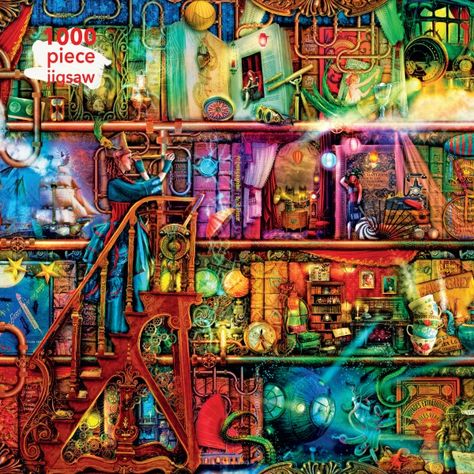 Adult Jigsaw Puzzle Aimee Stewart: Fantastic Voyage - Flame Tree Publishing Aimee Stewart, Fantastic Voyage, Flame Tree, Jigsaw Puzzles 1000, Puzzle Shop, A4 Poster, 1000 Piece Jigsaw Puzzles, Vibrant Art, Works Of Art