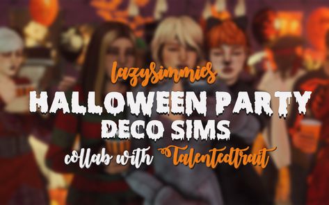 Sims 4 Halloween, Sims Collection, Deco Sims, Perfect Halloween Party, 4 Poses, Cc Mods, Halloween House Party, Sims 4 Game Mods, Party Deco