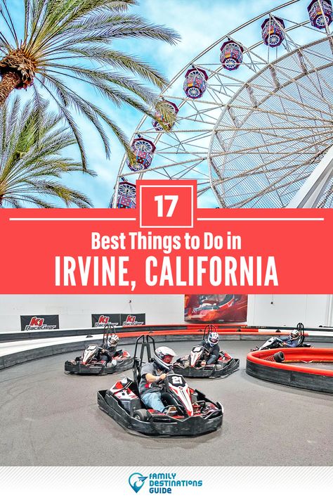 Want to see the most incredible things to do in Irvine, CA? We’re FamilyDestinationsGuide, and we’re here to help: From unique activities to the coolest spots to check out, discover the BEST things to do in Irvine, California - so you get memories that last a lifetime! #irvine #irvinethingstodo #irvineactivities #irvineplacestogo California Places To Visit, Irvine Spectrum, 1 Day Trip, California Roadtrip, Instagram Places, Beautiful California, Irvine California, Family Destinations, Rainy Day Activities