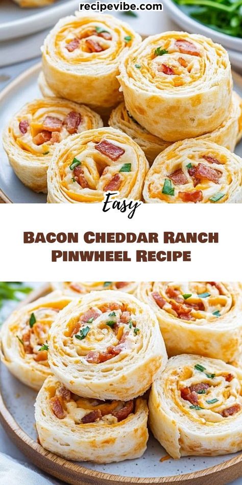 Elevate your appetizer game with Beef Bacon Cheddar Ranch Pinwheels! These bite-sized delights feature a flavorful blend of crispy bacon, rich cheddar cheese, and ranch dressing, all rolled up in a soft tortilla. Quick to prepare, they’re a hit at any event. Perfect for serving at parties or casual get-togethers! Bacon Cheddar Ranch Pinwheels, Ranch Pinwheels, Pinwheel Recipe, Savory Bacon, Zesty Ranch, Kofta Recipe, Cheese Pinwheels, Pinwheel Appetizers, Bacon Appetizers