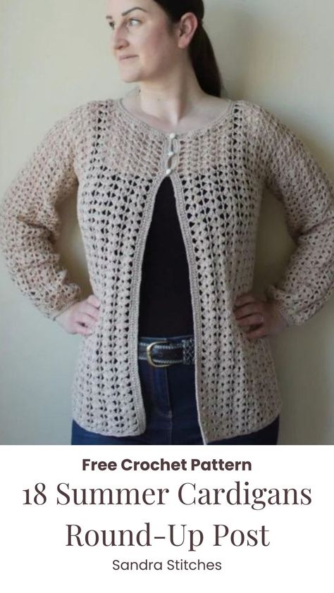 18 Free Crochet Cardigan Patterns You'll Fall in Love With – Perfect for Every Season Crochet Summer Cardigan, Free Crochet Cardigan Patterns, Easy Crochet Shrug, Winter Cardigans, Free Crochet Cardigan, Crochet Blanket Sizes, Crochet Cardigan Free, Crochet Poncho Free Pattern, Crochet Shrug Pattern