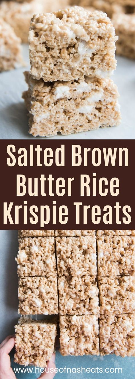 Brown Butter Rice Krispie Treats, Brown Butter Rice, Krispie Treats Recipe, Rice Recipes For Dinner, Krispies Treats, Butter Rice, Rice Crispy Treats, Crispy Treats, Rice Krispie Treats