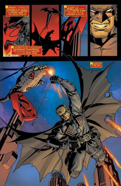 #Batman Earth-30 / Russian Batman Superman Red Son, Superman X Batman, Superman X, Arte Nerd, Superman Family, Kingdom Come, Batman Beyond, Batman Universe, The Dark Knight Rises