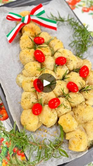 39K views · 3.5K reactions | Mozzarella & Prosciutto Stuffed Pizza Dough Christmas Tree 🇮🇹🎄

Ingredients ⬇️
2 rolls pillsbury pizza crust, or 1 lb pizza dough
About 1 lb bocconcini mozzarella *you will need 29 pieces to make the Christmas tree
1/2 lb prosciutto slices, torn into pieces
1 large egg, beaten
Dried oregano as desired
Garlic powder as desired
Grated Parmigiano Reggiano cheese as desired
Cherry tomatoes and rosemary sprigs for decor

Method⬇️
Preheat your oven to 400 degrees
Unroll the pizza dough and roll it out on a clean surface using a rolling pin to make it an even layer.
Using a knife or a pizza cutter, cut out squares about 3x3 inches. You will need 29 pieces of dough to make the tree. 
*If you have dough leftover, bake them on a separate baking sheet.
Using a paper to Pizza Dough Christmas Tree, Stuffed Pizza Dough, Dough Christmas Tree, Pillsbury Pizza Crust, Celebration Recipes, Pillsbury Pizza, Mozzarella Prosciutto, Xmas Appetizers, Christmas Tree Desserts