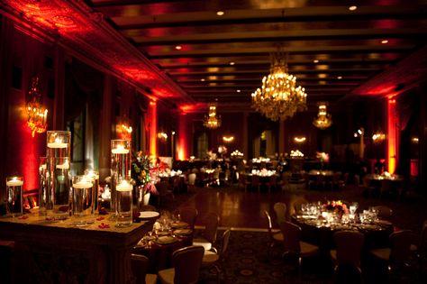 Red Uplighting Wedding, Red Lighting Wedding, Uplighting Wedding Reception, Red Wedding Receptions, Wedding Reception Setup, Adult Prom, 2026 Wedding, Uplighting Wedding, Red Lighting