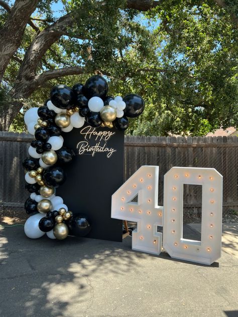 30th Birthday Balloons, 40th Birthday Balloons, Husband 40th Birthday, 50th Birthday Balloons, Birthday Decorations At Home, 40th Birthday Party Decorations, 50 Balloons, Simple Birthday Decorations, 50th Birthday Decorations