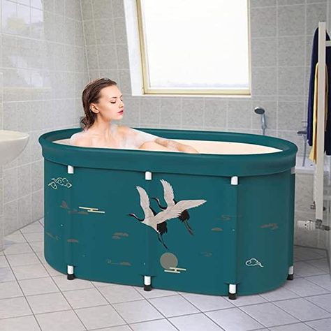 Portable Bathtub, Bathtub Shower, Home Improvement Store, Folded Up, Storage Chest, Salle De Bain, I Hope, Home Improvement, Shower