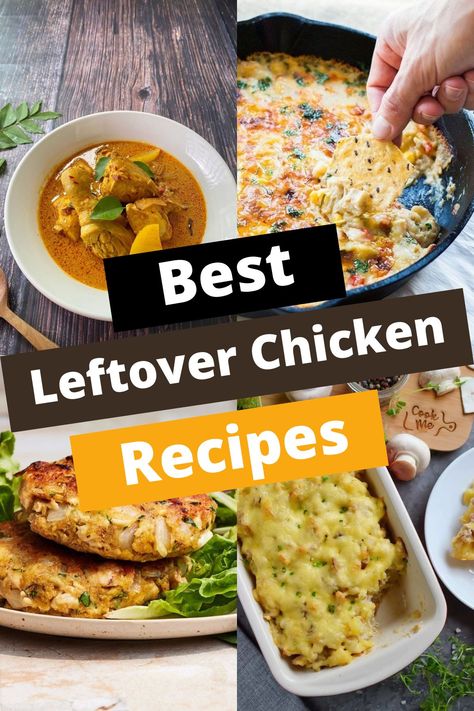 TOP 7 LEFTOVER CHICKEN RECIPES FOR EXTRAORDINARY MEALS Cooked Leftover Chicken Recipes, Leftover Chicken Cutlet Recipes, Healthy Leftover Chicken Recipes, What To Do With Leftover Chicken, Leftover Chicken Ideas, Recipes For Leftover Chicken, Cooked Chicken Recipes Leftovers, Cooked Chicken Breast Recipes, Leftover Chicken Breast Recipes