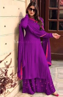 Stylish Woman Dresses: Designer Georgette Clothing Sets@Rs860 Umbrella Plazo Designs, Umbrella Plazo, Casual Kurti, Plazzo Suits, India Crafts, Indian Designer Suits, Georgette Tops, Best Dress, Simple Pakistani Dresses