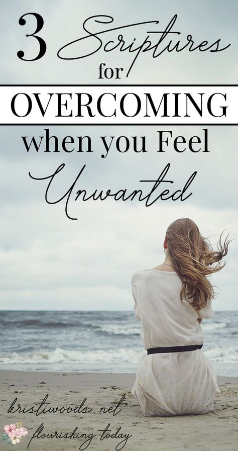 Do you feel unwanted or unworthy? Rejection and heartbreak can leave us feeling like no one cares. Yet, the Bible tells us we are completely loved and adored by our Father in heaven. Here are 3 scriptures for overcoming when we feel unwanted. #overcoming #overcome #overcomingscriptures Quotes For When You Feel Like No One Likes You, Scriptures When You Feel Lost, Bible Heartbreak, Scripture About Overcoming, Bible Verses For When You Feel Unwanted, How To Overcome Fear Of Rejection, Dealing With Rejection, Father In Heaven, Feeling Unwanted