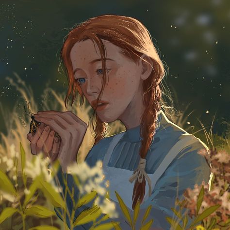 Anne Shirley, Anne Of Green, Anne Of Green Gables, Dreamy Art, Green Gables, Pretty Art, Drawing Inspiration, Painting Inspiration, Aesthetic Art