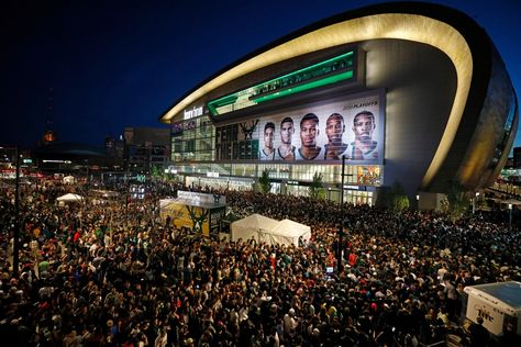 Fiserv Forum  Milwaukee Bucks Stadium Tour, Big Goals, Milwaukee Bucks, Bank Of India, Cloud Gate, Marina Bay Sands, Post On Instagram, Photo Credit, Milwaukee