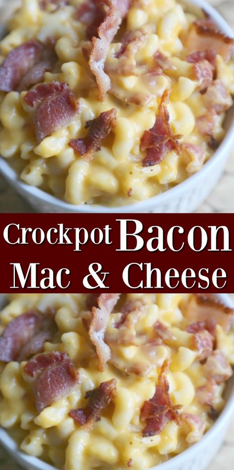 Macaroni Bacon And Cheese, Chicken Bacon Ranch Mac And Cheese Crockpot, Crockpot Loaded Mac And Cheese Recipe, Crock Pot Bacon Mac And Cheese, Bacon Mac And Cheese Recipe Crockpot, Homemade Bacon Mac And Cheese Recipe, Crockpot Bacon Mac And Cheese, Bacon Mac And Cheese Recipe Baked, Loaded Mac And Cheese Recipe