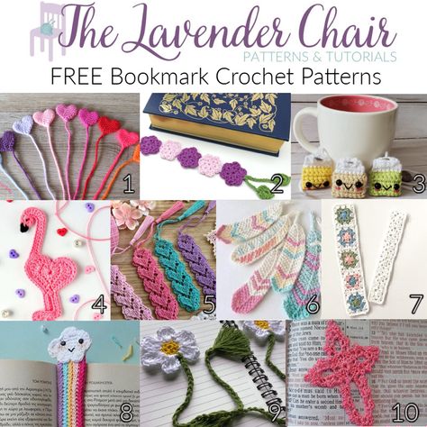 Amigurumi Bookmark, Crocheted Bookmarks, Easy Crochet Bookmarks, Lavender Chair, Hand Stiching, The Lavender Chair, Crochet Flamingo, Modern Haken, Holiday Crochet Patterns