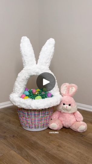 Lou Flores, Holiday Crafts Gifts, Baby Basket, Happy Bunny, Easter Baby, Baby Baskets, Baby Easter, Dollar Tree Crafts, Dollar Tree Diy