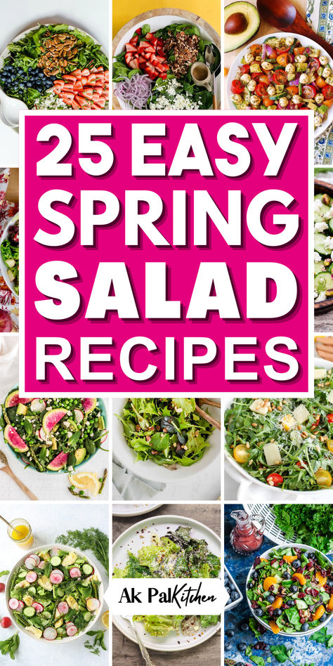 Explore a variety of Spring salad recipes for dinner that celebrate the vibrant flavors of the season. Whip up fresh spring salads bursting with crisp greens and seasonal vegetables. Opt for healthy spring salad recipes featuring nutritious ingredients like leafy greens, colorful veggies, and protein-packed toppings. Whether it's for a casual spring weeknight meal or an elegant Easter dinner, these spring dinner salads are sure to impress with their freshness and flavor. Spring Salad Ideas, Easter Salad Recipes, 3 Bean Salad, Easter Salad, Spring Salads, Vegetable Salads, Cherry Tomato Salad, Salads Pasta, Ham Dinner