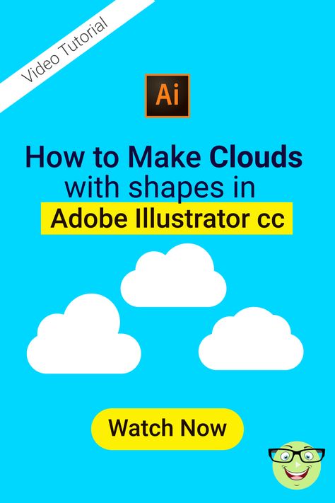 In this step-by-step tutorial, you will learn How to make clouds in Adobe Illustrator CC.#HowtomakecloudsinAdobeIllustratorCC#HowToDrawASimpleCloudInAdobeIllustrator#HowdoyoucreatecloudsinIllustratorCC#HowdoyoumakeacartooncloudinIllustrator#howtocreatecloudsinillustratorcc#HowtomakeVectorClouds#HowtoDrawClouds#HowToCreateASimpleCloudInAdobeIllustratorcc#HowToDesignCloudiconinillustratorCCAdobeillustratorCC#CreateacartooncloudinIllustrator#FlatDesignClouds Cloud Tutorial, Dibujos Ideas, How To Make Clouds, Adobe Illustrator Design, Illustrator Design Tutorial, Illustrator Design, Adobe Illustrator Tutorials, Cloud Drawing, Adobe Creative Cloud