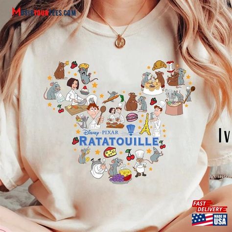 Remy Ratatouille Comfort Colors Shirt Mickey Ear Tee Anyone Can Cook Sweatshirt Classic Check more at https://musictourtees.com/product/remy-ratatouille-comfort-colors-shirt-mickey-ear-tee-anyone-can-cook-sweatshirt-classic/ Outfit Universal Studios, Disney Bachelorette Party Shirts, Ratatouille Party, Disney Birthday Shirts, Epcot Outfit Ideas, Unique Prom Dresses Long, Remy Ratatouille, Disney Bachelorette Party, Epcot Outfit