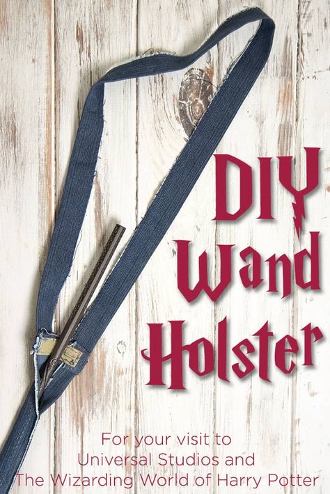 Every wizard needs their own DIY Harry Potter Wand holder Wand Holster, Diy Wands, Diy Harry Potter Wands, Wand Holder, Diy Harry Potter, Harry Potter Cosplay, Hogwarts Letter, The Wizarding World Of Harry Potter, Anniversaire Harry Potter