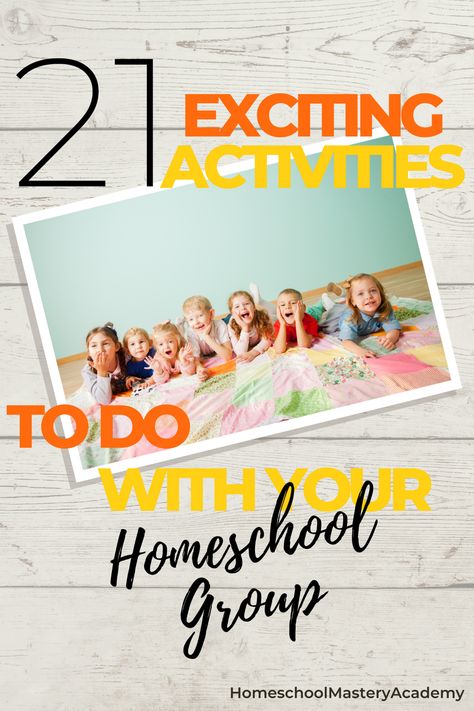 Homeschool Group Activity Ideas, Homeschool Group Ideas, Homeschool Group Activities, School Group Activities, Homeschool Coop, Homeschooling Activities, Unit Studies Homeschool, Homeschool Advice, Homeschool Field Trips