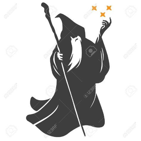 Wizard Drawing, Wizard Drawings, Friday Activities, Drawing Silhouette, Hamsa Tattoo, Wizard, Tattoo Ideas, Illustrator, Disney Princess