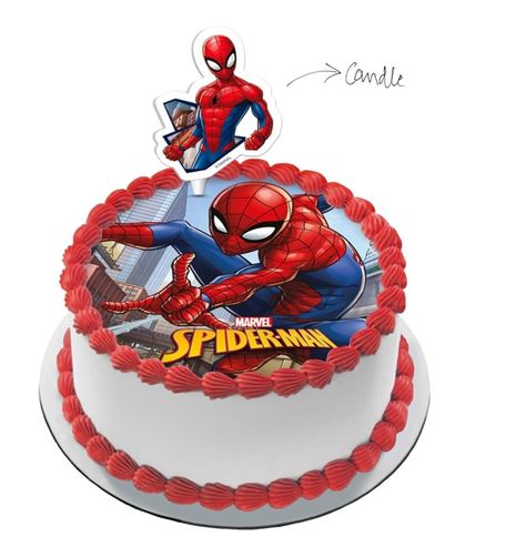 Caker Street :: Product Images - 17310 Birthday Cakes Spiderman, Walmart Bakery Cakes, Cakes Spiderman, Walmart Bakery, Kids Birthday Cakes, Happy Birthday Candles Cake, Spiderman Cake Topper, Spiderman Birthday Cake, Superhero Birthday Cake