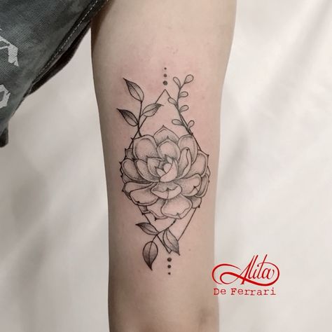 #succulent #linework #whipshading #floraltattoo #botanicaltattoo #blackwork #ladytattooer #alitadeferrari | By Alita De Ferrari | Dec 13th 2018 | 792980 Succulent Back Tattoo, Black Succulent Tattoo, Black And White Succulent Tattoo, Succulent Shoulder Cap Tattoo, Simple Succulent Tattoo, Geometric Succulent Tattoo, Succulent Tattoos For Women, Suculentas Tattoo, Small Succulent Tattoo