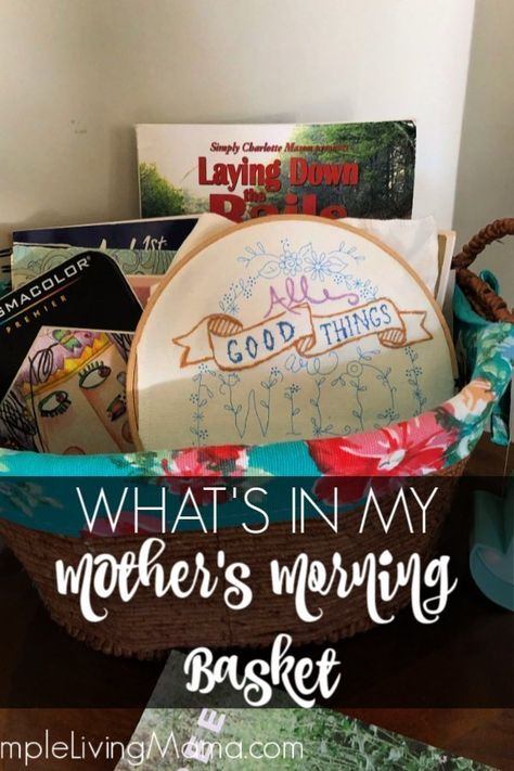 Morning Basket For Moms, Mom Morning Basket, Morning Basket For Adults, Morning Basket Homeschool, Morning Basket Ideas, Parenting Encouragement, Morning Baskets, Declutter Books, Parenting After Separation