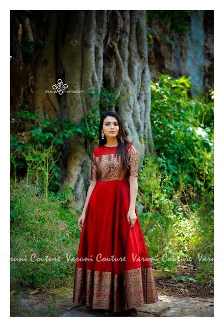 Gowns Dresses Indian, Frocks And Gowns, Pengantin India, Ikkat Dresses, Indian Anarkali, Lehenga Saree Design, Gown Party Wear, Long Gown Design, Lehnga Dress