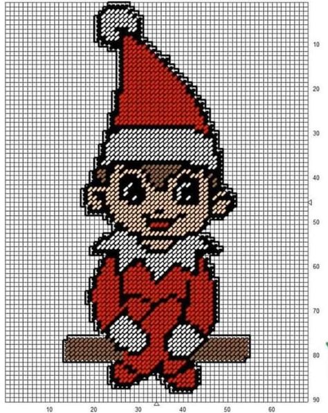 Elf Plastic Canvas Patterns, Elf On The Shelf Cross Stitch, Christmas Plastic Canvas Patterns The Grinch, New Grinch Plastic Canvas Patterns, Elf Cross Stitch, Elf Ornaments Plastic Canvas, Elf Movie Cross Stitch, Plastic Canvas Box Patterns, Easter Canvas