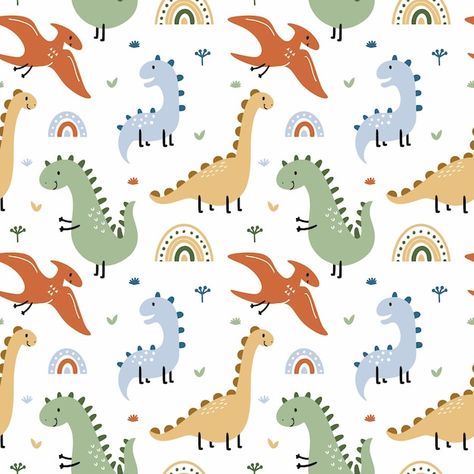 Dinosaur Seamless Pattern, Dinosaur Background Wallpapers, Baby Fabric Prints, Dinosaurs Background, Dinosaur Patterns, Animals Background, Clothing Printing, Dinosaur Wallpaper, Dinosaur Fabric