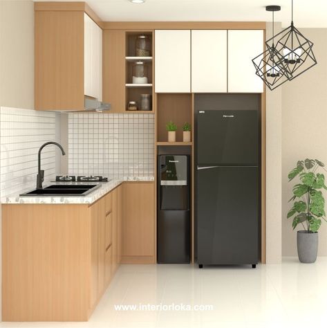 Mini Kitchen Set Design, Kitchen Interior Small Space, Kitchen Set Minimalist Design, Kitchen Set Ideas, Dapur Simple, Hotel Kitchen Design, Kitchen Set Minimalist Modern, Modular Kitchen Colour, Kitchen Set Mini