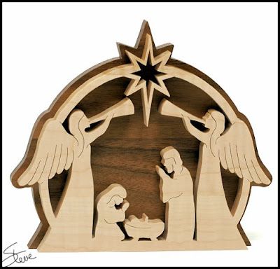 Free Wood Patterns, Diy Scroll Saw, Christmas Nativity Scene Diy, Diy Scroll, Nativity Scene Diy, Christmas Diy Wood, Scroll Saw Patterns Free, Scroll Saw Pattern, Intarsia Woodworking