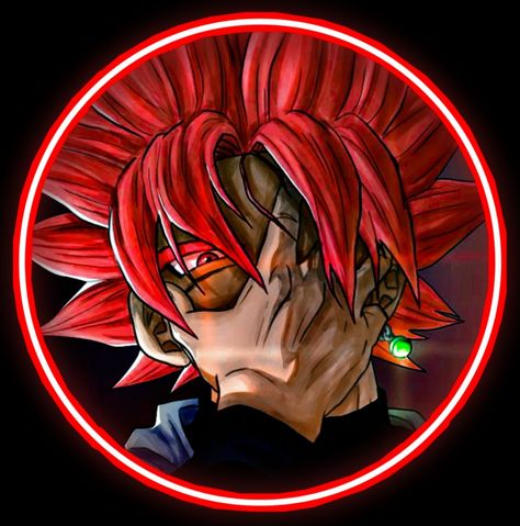 Goku Pfp, Goku Icon, Red Icons, Goku Black, Red Aesthetic, Red, Anime, Black