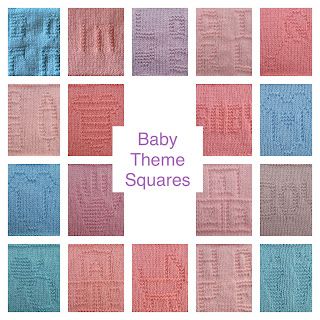 Bonding Squares, Knitting Patterns Baby, Easy Blanket Knitting Patterns, Squares Blanket, Knit Baby Blanket Pattern Free, Knitting Squares, Abc Blocks, Baby Theme, Preemies