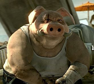 Pig Mask, Beyond Good And Evil, Pig Face, Pig Character, Funny Pigs, Pig Art, Tv Tropes, Brad Pitt, Character Concept