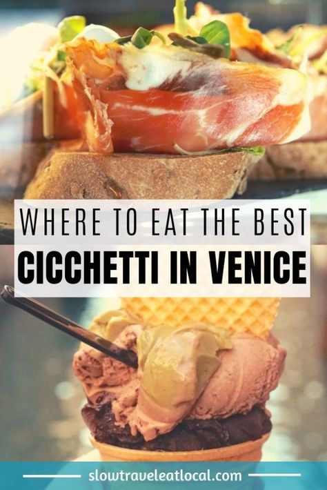 Venice is one of those cities you have to visit in person. Today, it can be overcrowded, but it's still a magical place. Come for the romantic canals and bridges, stay for the food. Here's my guide on not only where to eat in Venice, but where to find the best cicchetti in Venice! Food Sampling, Venice Travel, Small Snacks, How To Eat Better, Eat And Drink, Eat Local, Food Tours, Fish Dishes, Foodie Travel