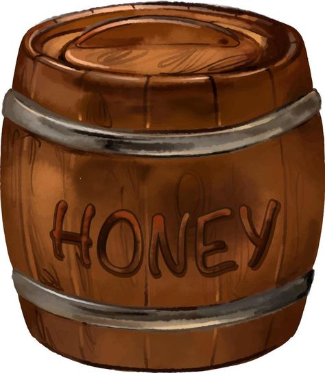 A barrel of honey. A hand-drawn watercolor vector drawing. Barrel Drawing, Honey Mead, Watercolor Vector, Oil Barrel, Drawing Vector, Drawing Drawing, Vector Drawing, Vector Background, Background Design