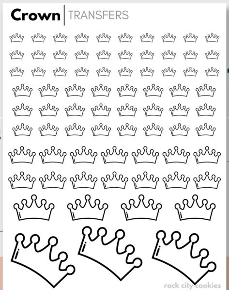 Royal Icing Transfer Sheets Free, Royal Icing Templates Free Printable, Royal Icing Transfers Free Printable, Piping Templates, Valentine Baking, Royal Icing Templates, Icing Transfers, Home Bakery Business, Crown Template