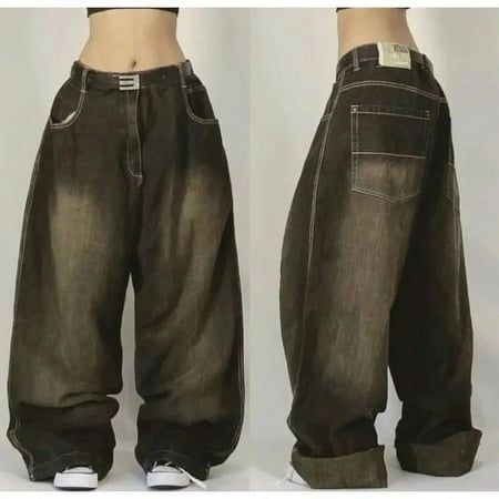 Street Jeans, Streetwear Jeans, High Street Fashion, All Jeans, Wide Trousers, Jeans Y2k, Loose Jeans, Grunge Style, Wide Pants