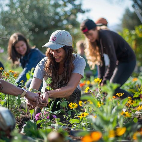 "Community #GardeningFun: Smiling people engaging in a #communitygardening activity, #plantingflowers on a #sunnyday #outdoors. #MakeArt #digitalphotography #download ➡️ Download and 📝 Prompt 👉 https://stockcake.com/i/community-gardening-fun_661340_914491" Happy Community, Smiling People, Garden Workshops, Ocean Girl, Fun Image, Community Gardening, Walking In Nature, Sunny Day, Christmas Women